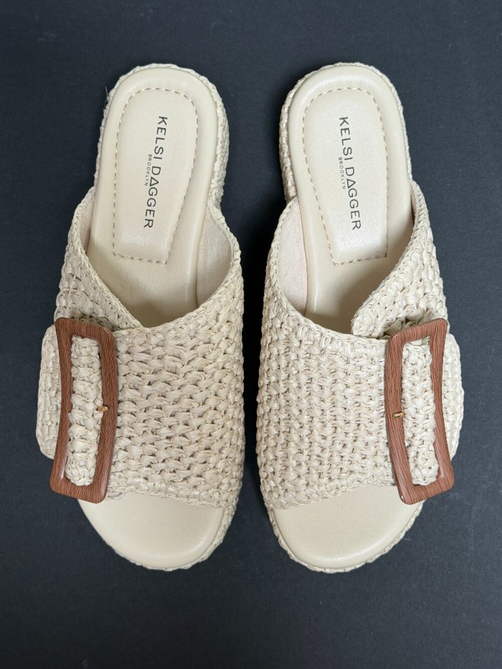 Kelsi Dagger | Dover Crochet Mesh Platform Sandals